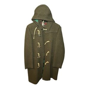 Vintage Loden King Alpine Loden Coat Size 40 Made in West Germany Wool Toggle